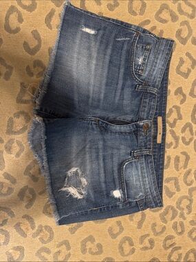 Joe's Jeans Distressed Blue Denim Cutoff Shorts